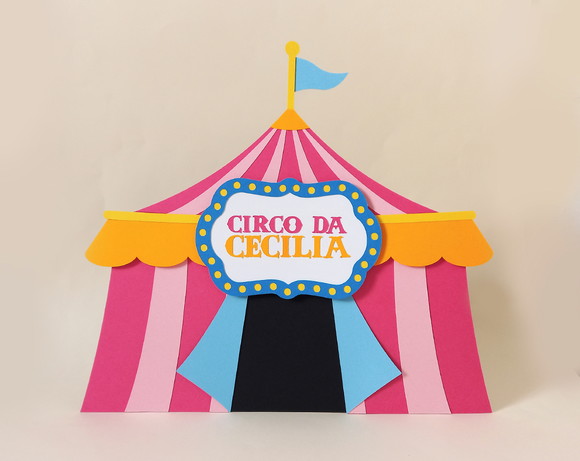 Display de Mesa Tenda Circo