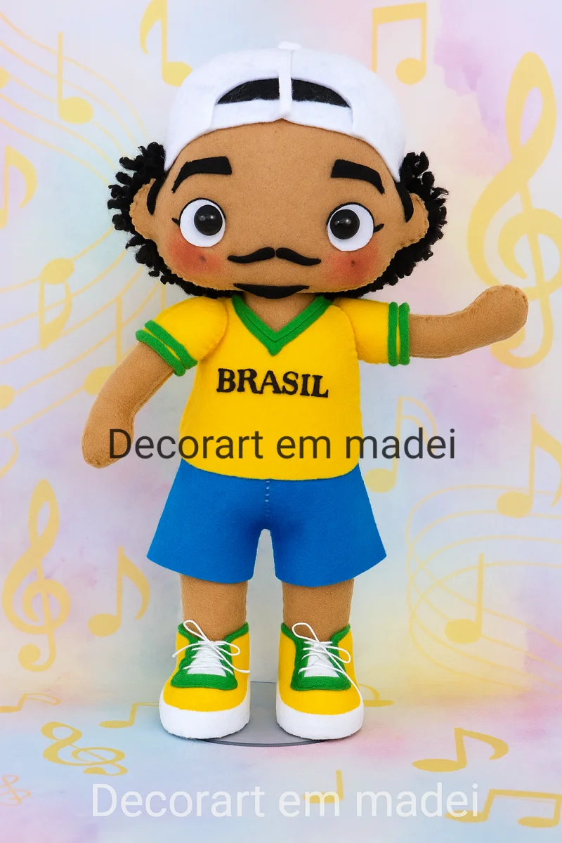 Bruno Mars Boneco Decoração Feltro - Imagem 1