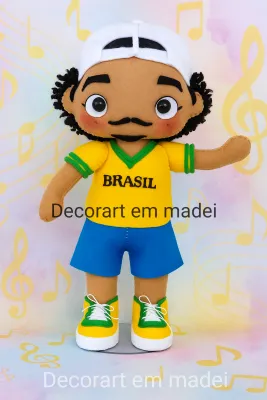 Bruno Mars Boneco Decoração Feltro