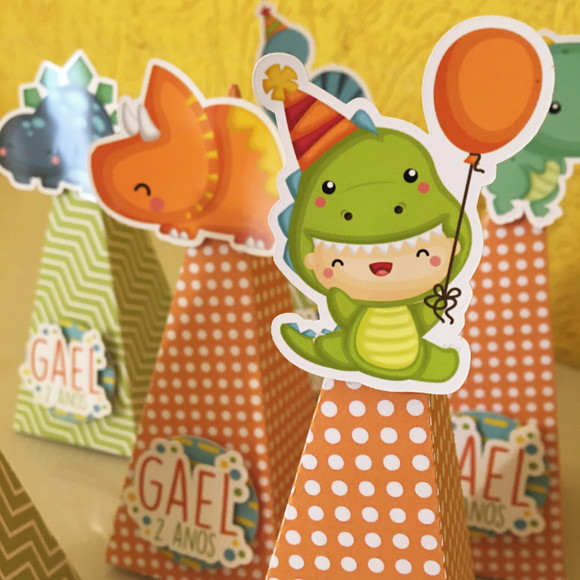 Caixa Pirâmide Dino Baby - Imagem 3