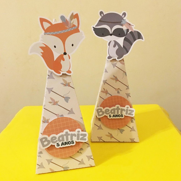 Caixa Pirâmide Festa Woodland - Imagem 3