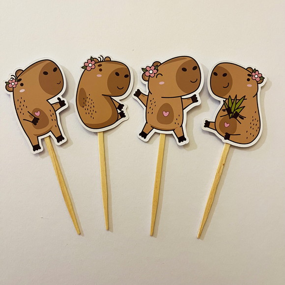 Topper Aniversário Capivara - Imagem 2