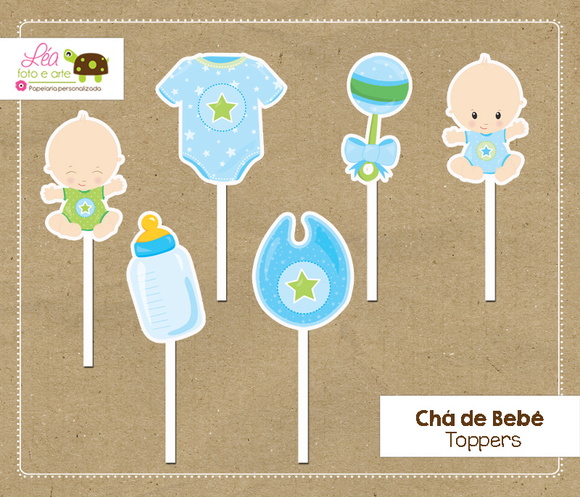 Topper Chá de Bebê Menino