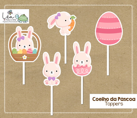 Topper Coelho da Páscoa