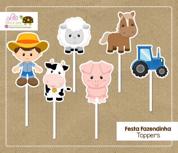Topper Fazendinha - Menino