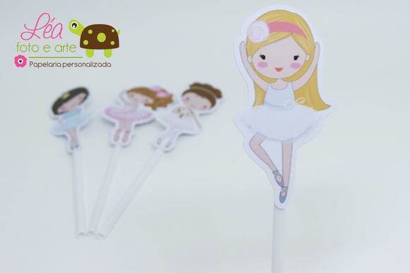 Topper Festa Bailarina - Imagem 2