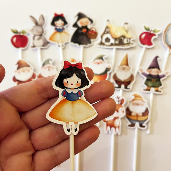 Topper Festa Branca de Neve - Imagem 5