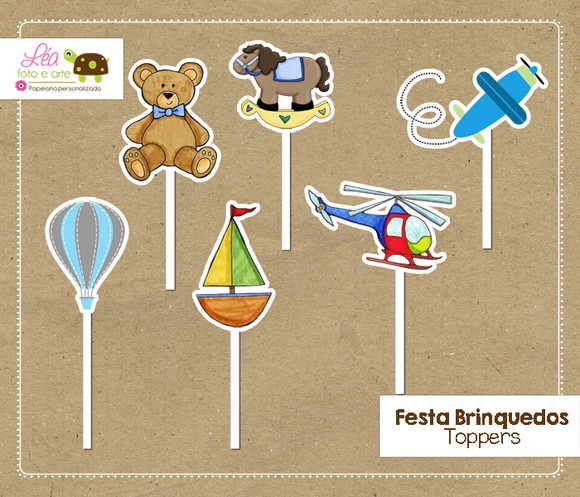 Topper Festa Brinquedos