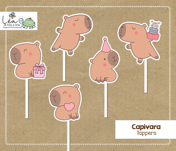 Topper Festa Capivara Menina