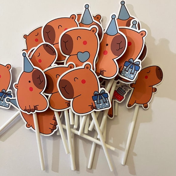 Topper Festa Capivara Menino - Imagem 2