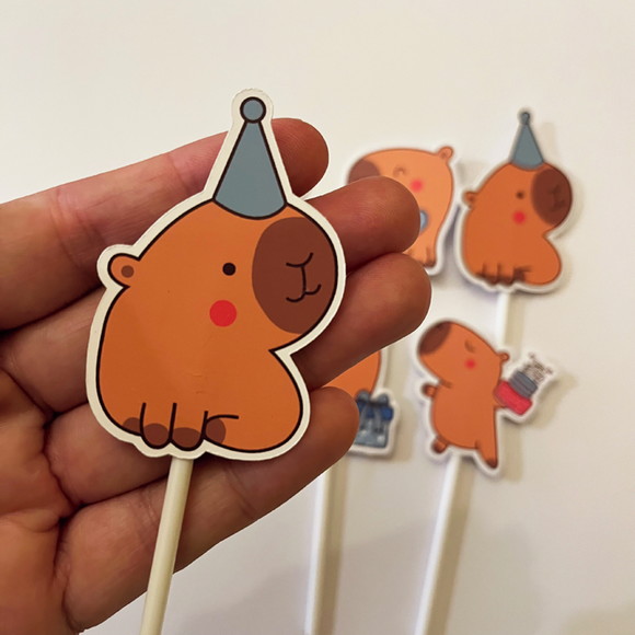 Topper Festa Capivara Menino - Imagem 4
