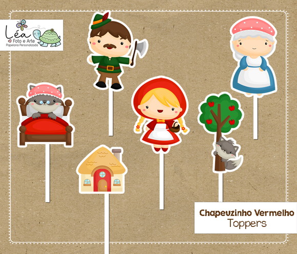 Topper Festa Chapeuzinho Vermelho