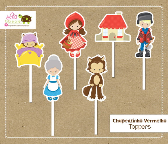 Topper Festa Chapeuzinho Vermelho