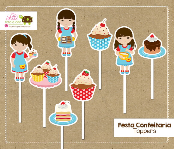 Topper Festa Confeitaria