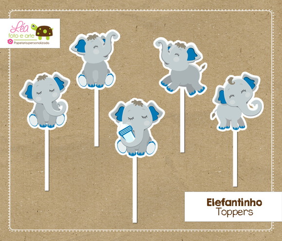 Topper Festa Elefantinho