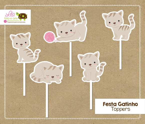 Topper Festa Gatinho