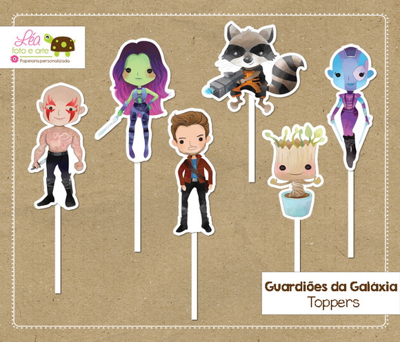 Topper Festa Guardiões da Galáxia