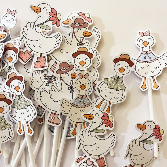 Topper Festa Infantil Gansos - Imagem 3