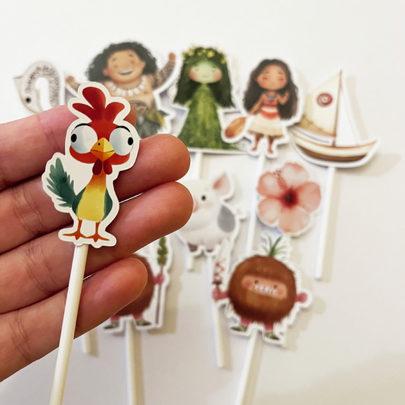 Topper Festa Infantil Moana - Imagem 3