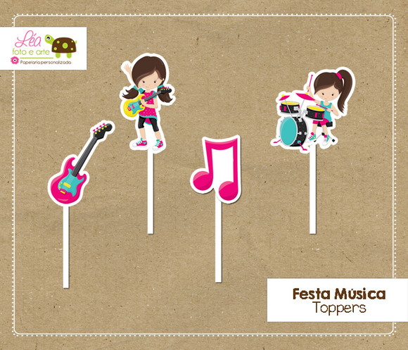 Topper Festa Música Meninas
