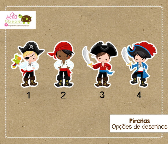 Topper Festa Pirata - Imagem 2