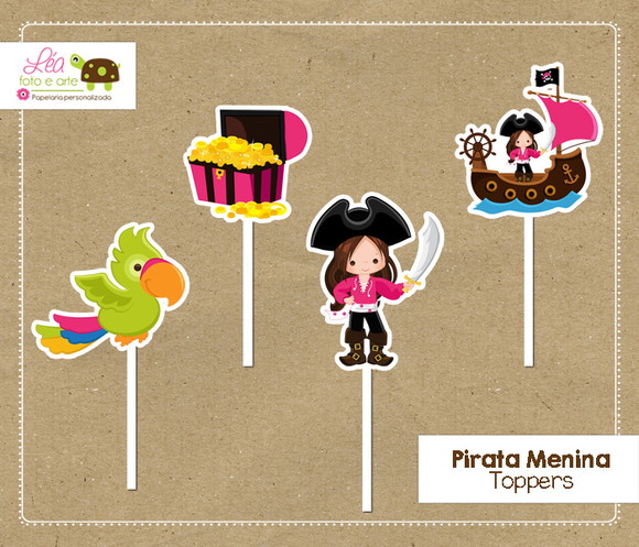 Topper Festa Pirata Menina