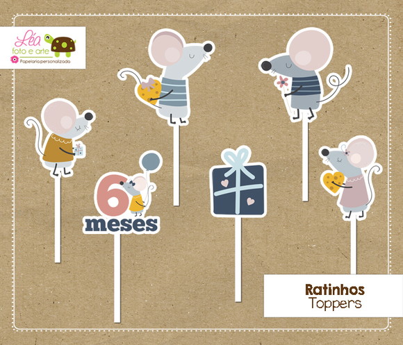 Topper Festa Ratinhos