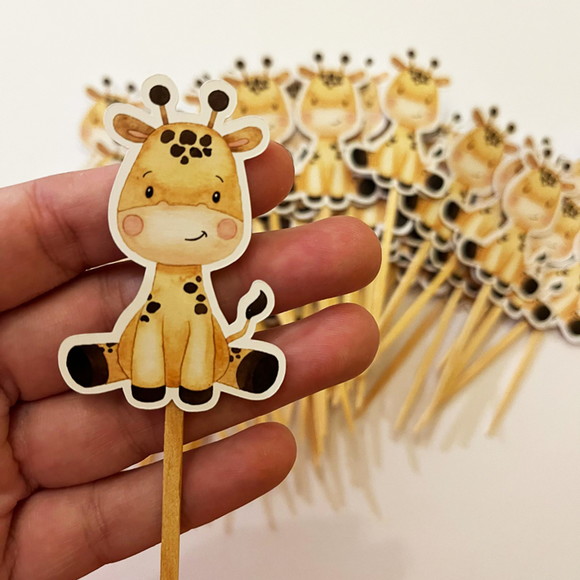 Topper Festa Safari Girafas - Imagem 2