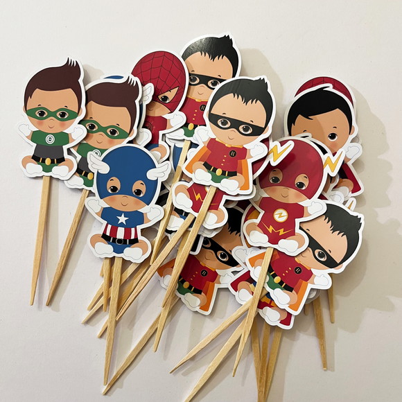 Topper Festa Super Heróis Baby - Imagem 3