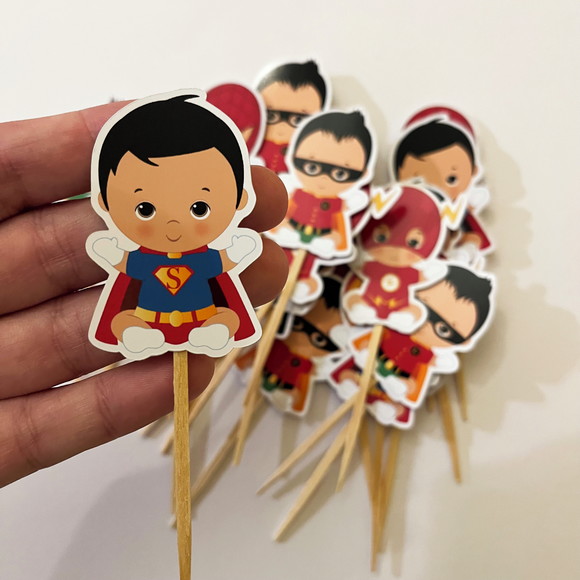Topper Festa Super Heróis Baby - Imagem 5