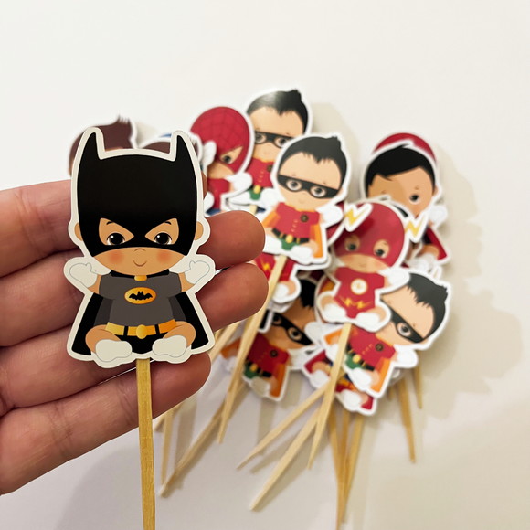 Topper Festa Super Heróis Baby - Imagem 2