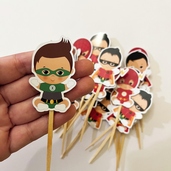 Topper Festa Super Heróis Baby - Imagem 4