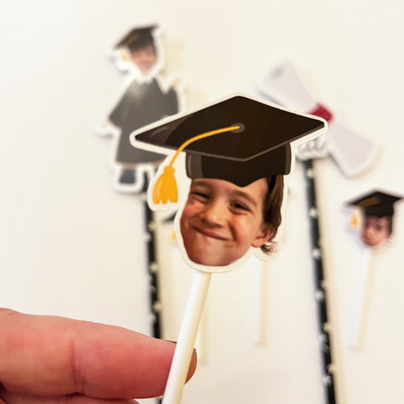 Topper Formatura Rostinho - Imagem 3