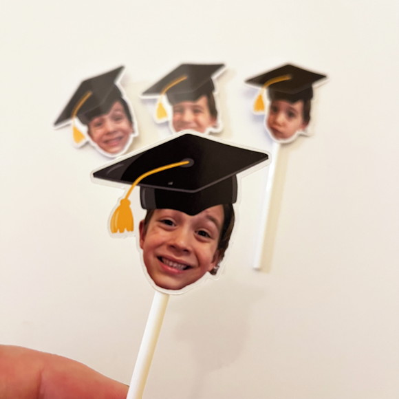 Topper Formatura Rostinho - Imagem 2