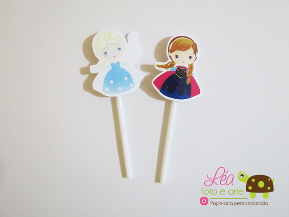 Topper Frozen Anna e Elsa