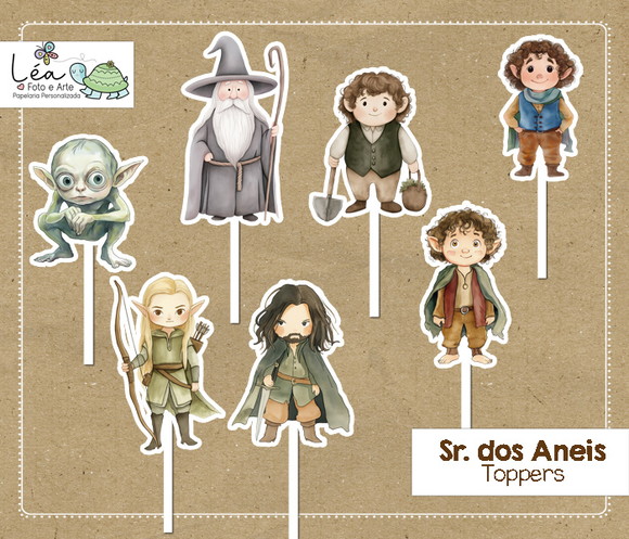 Topper para Docinho Senhor dos Anéis