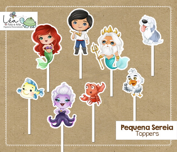 Topper Pequena Sereia