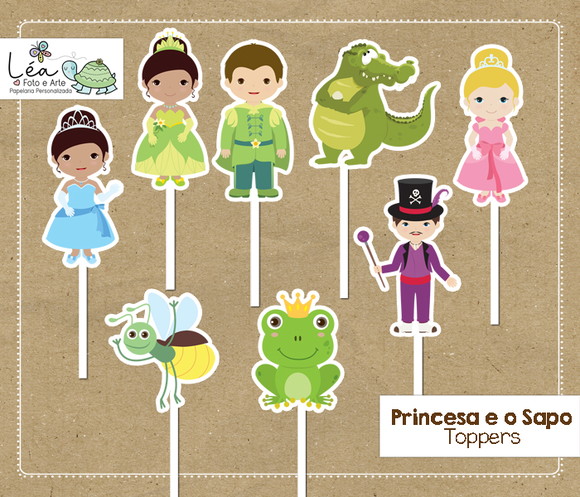 Topper Princesa e o Sapo