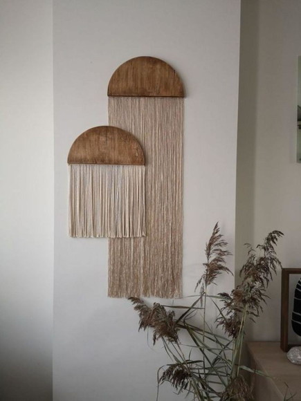 Painel Decorativo Meia Lua Areia