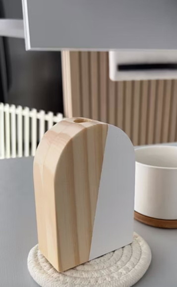 Vaso Boho Decorativo de Madeira - Imagem 2
