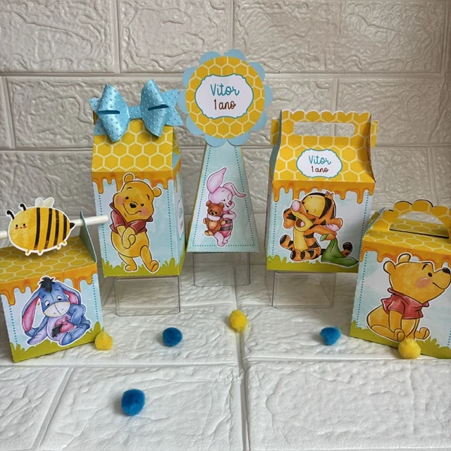 Personalizados Ursinho Pooh - Kit com 10 unidades - Imagem 1