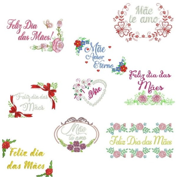 50 Matrizes Bordado Dia das Mães - Imagem 5
