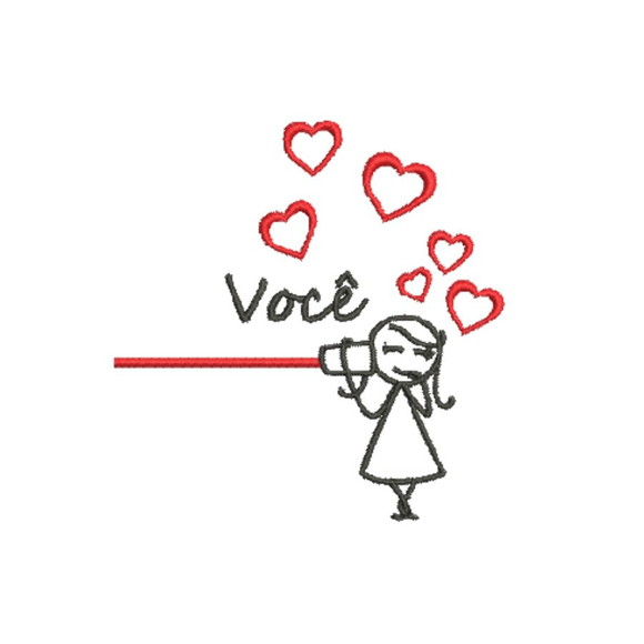 Matriz Bordado Amo Você 1 (3 Matrizes Separadas) - Imagem 2