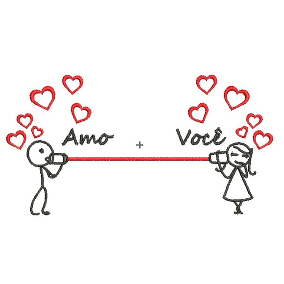 Matriz Bordado Amo Você 1 (3 Matrizes Separadas) - Imagem 4
