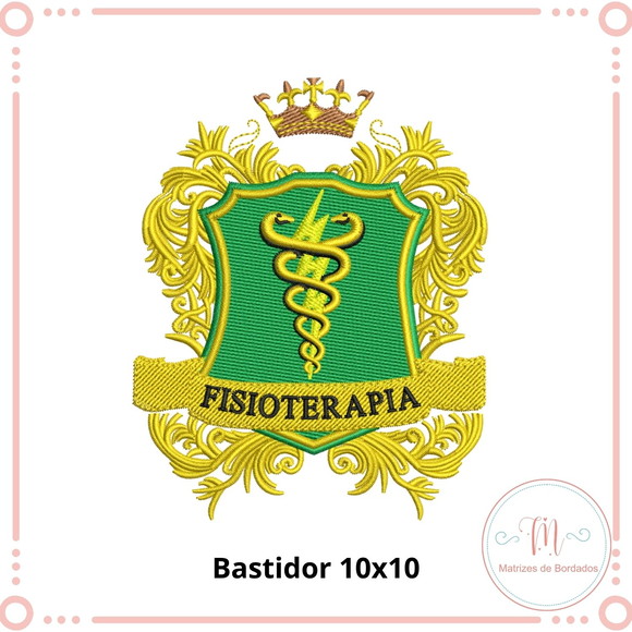 Matriz Bordado Brasão Fisioterapia