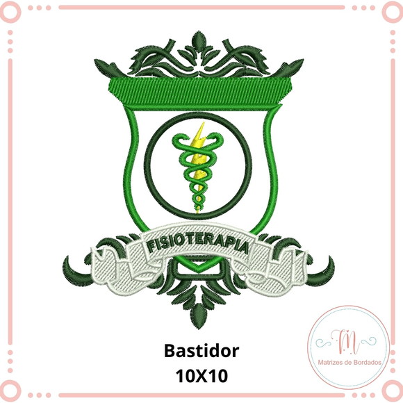 Matriz Bordado Brasão Fisioterapia