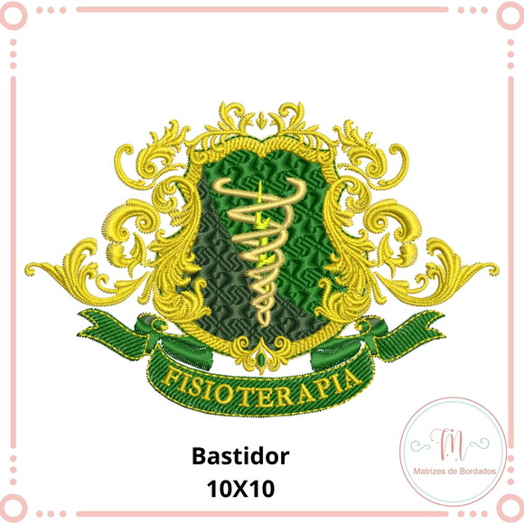 Matriz Bordado Brasão Fisioterapia