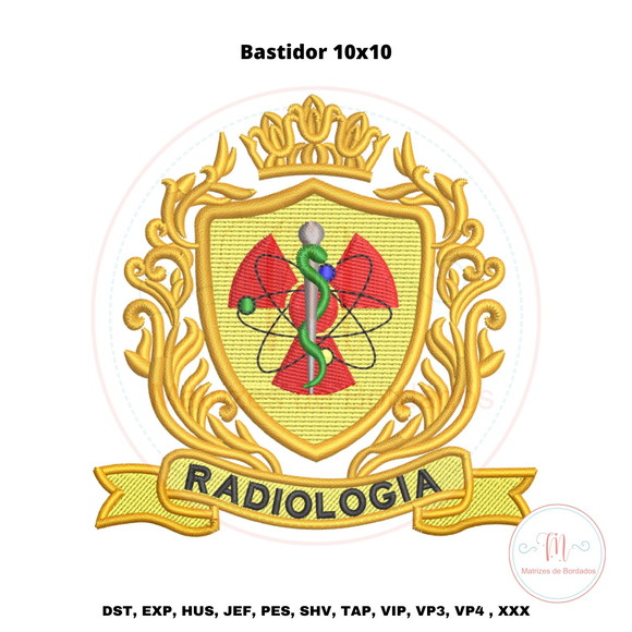 Matriz Bordado Brasão Radiologia