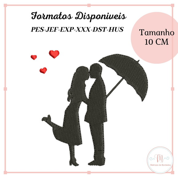 Matriz Bordado Casal (Dia dos Namorados)