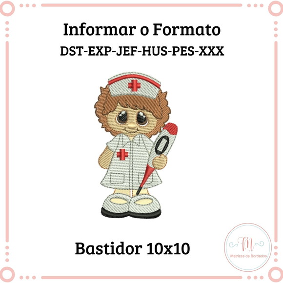 Matriz Bordado Enfermeira